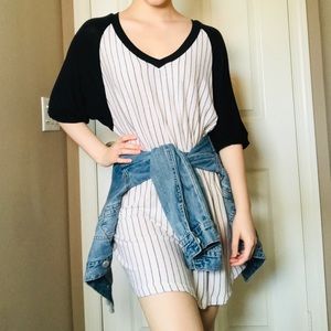 Brandy Melville Baseball T-Shirt Dress